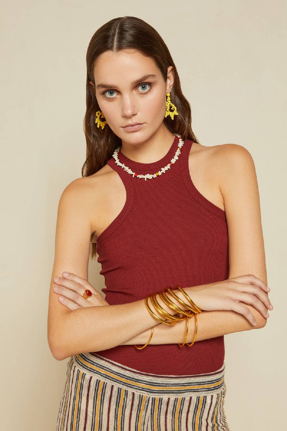 ottod'Ame Viscose tank top Negozio online di fabbrica