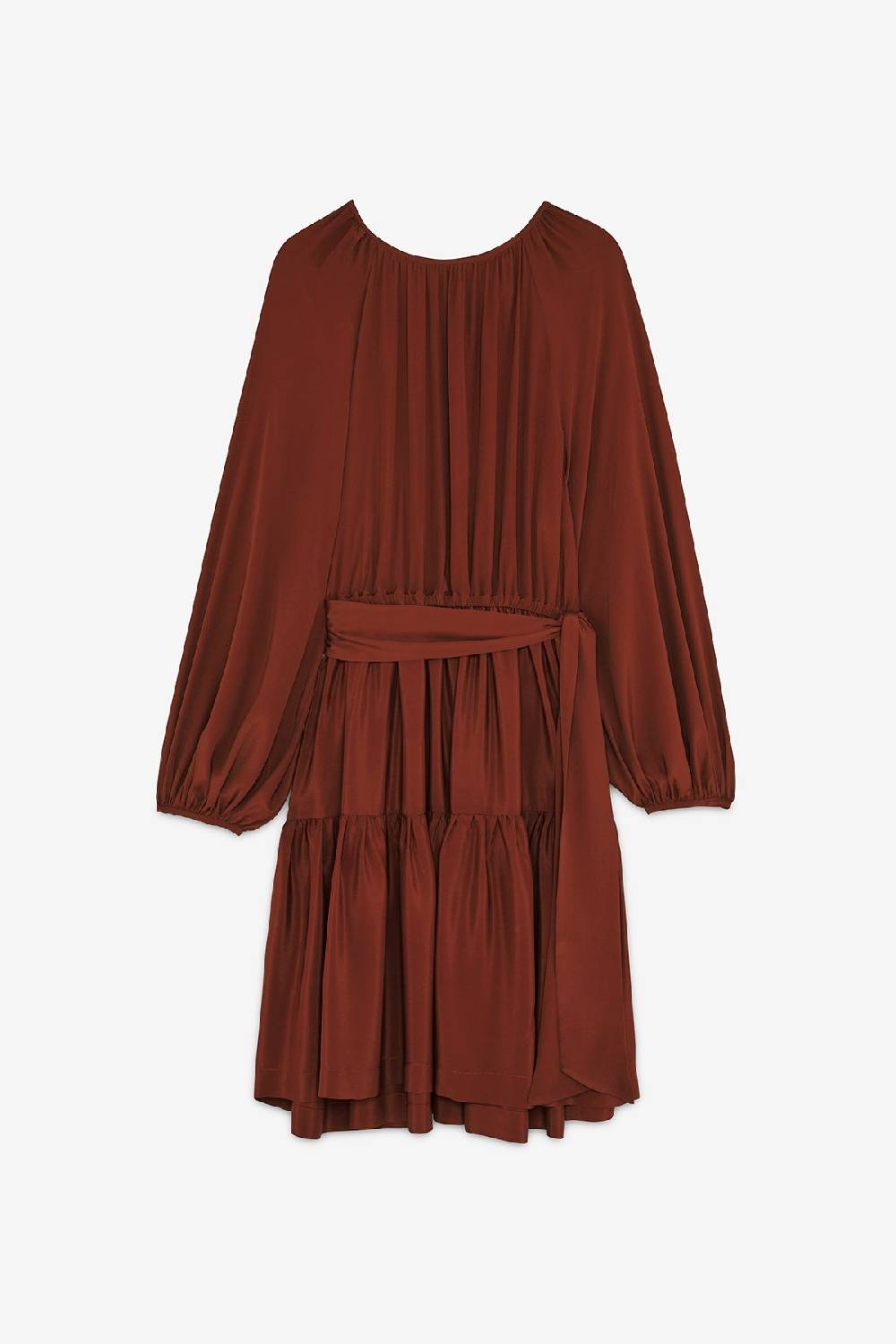 ottod'Ame Silk-blend mini dress with sash Vendite stagionali