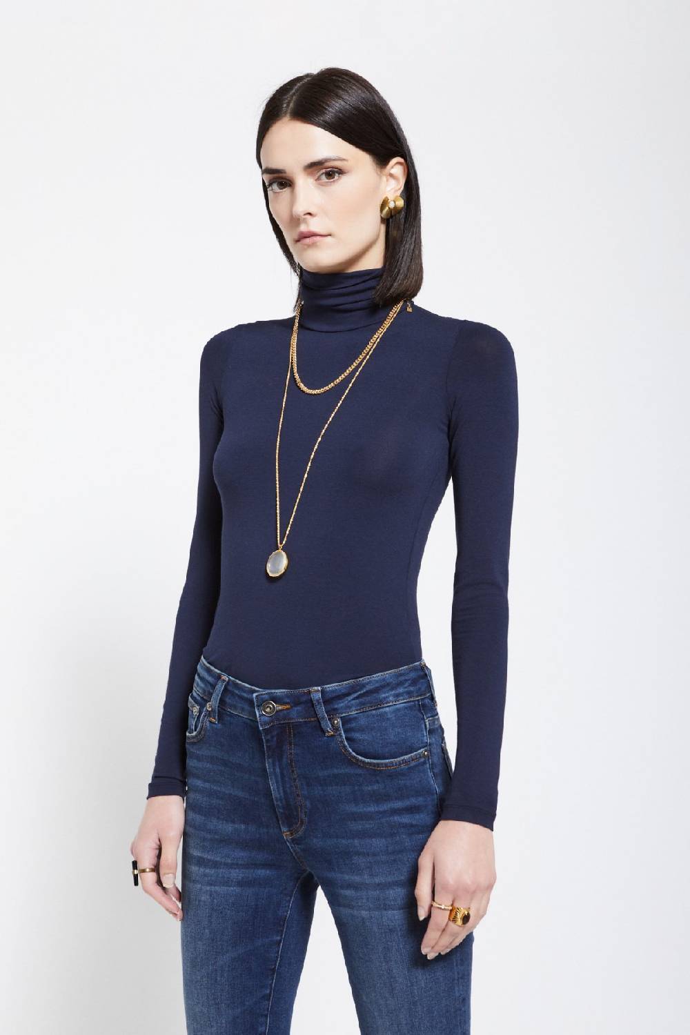 ottod'Ame Viscose turtleneck t-shirt Offerta natalizia