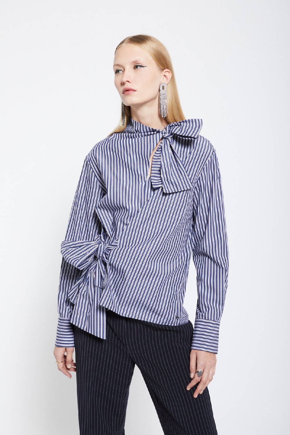 ottod'Ame Poplin shirt with bows Offerta San Valentino