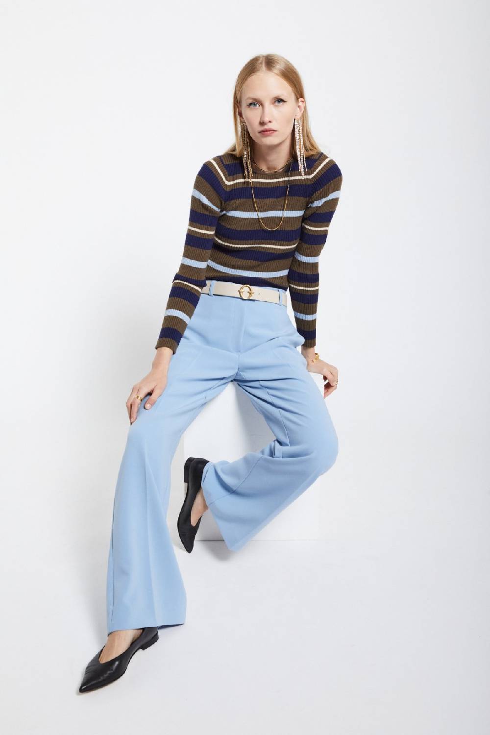 ottod'Ame Jumper with stripes Offerta migliore