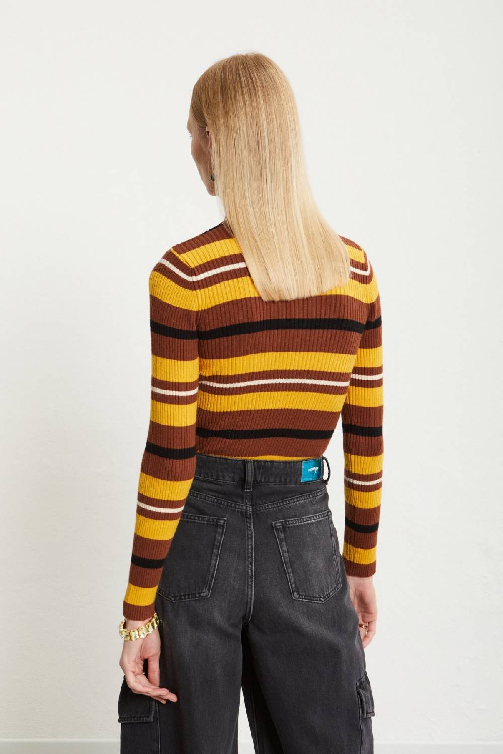 ottod'Ame Turtleneck jumper with stripes Super Saving Price