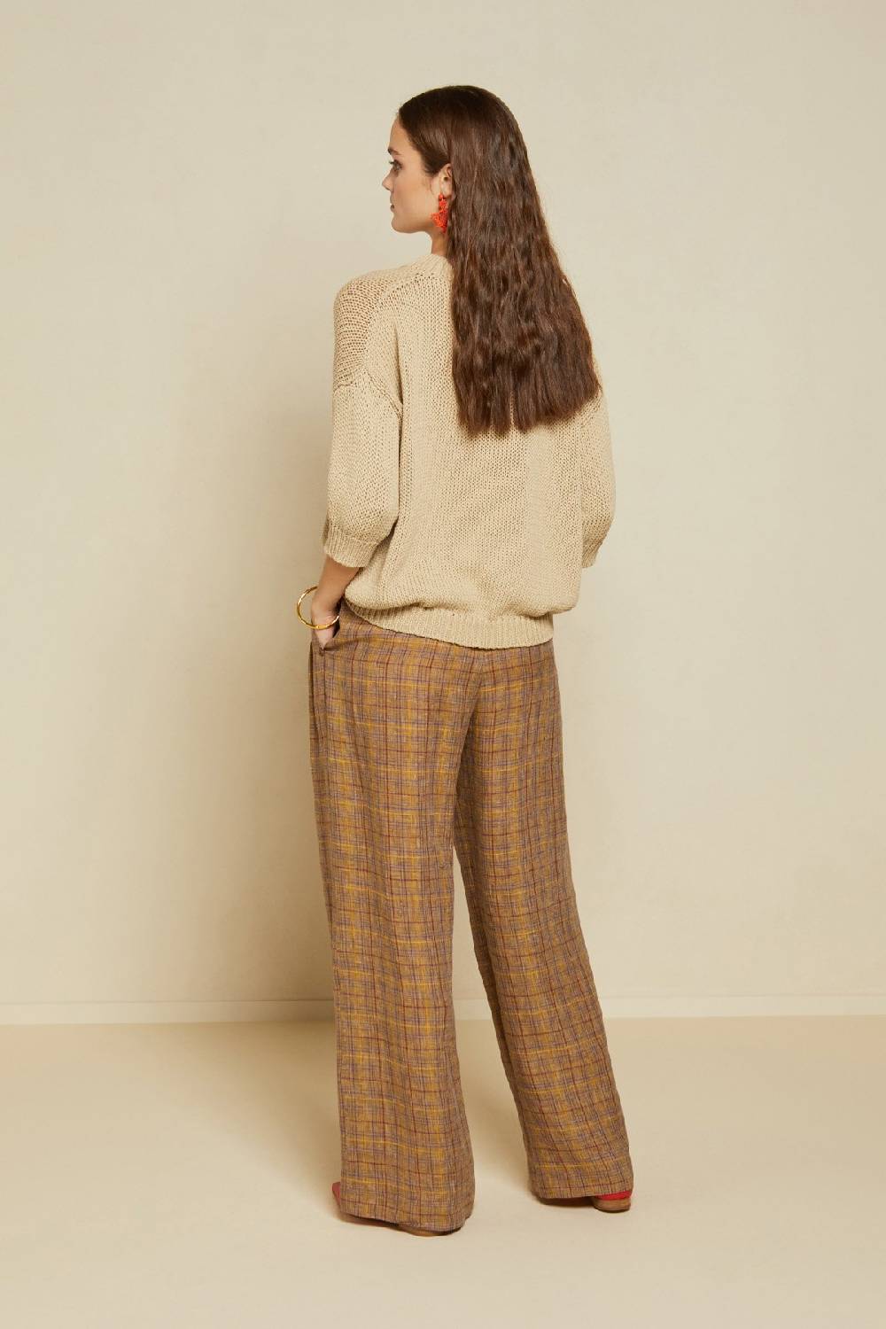 ottod'Ame Linen palazzo trousers Fino al 50% di sconto