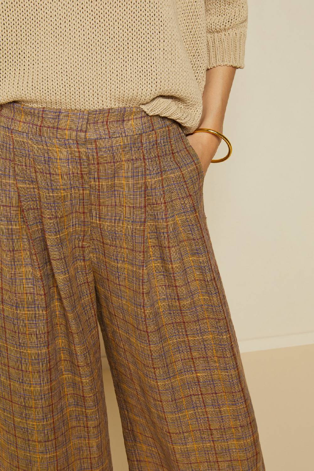 ottod'Ame Linen palazzo trousers Fino al 50% di sconto