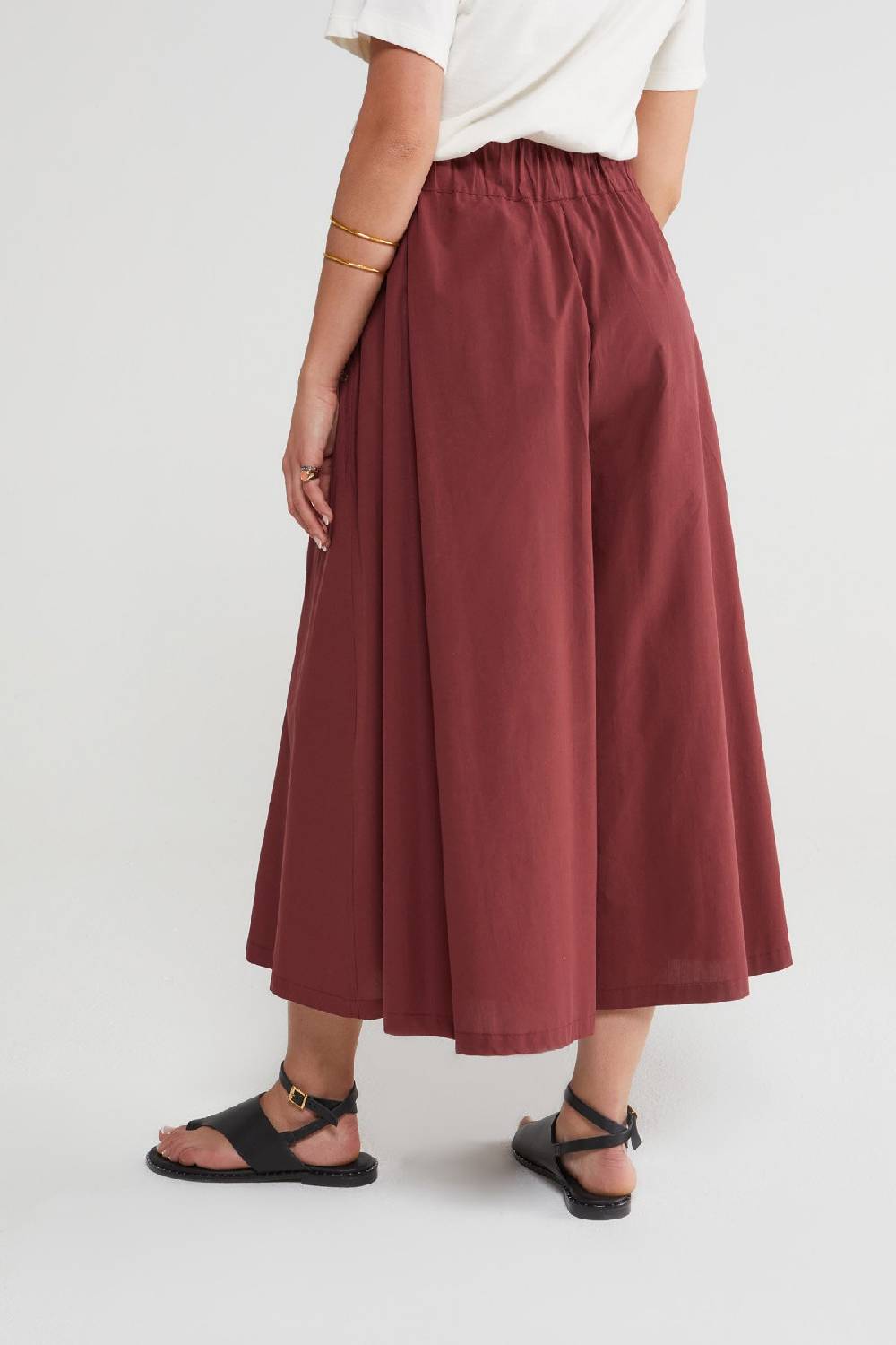 ottod'Ame Poplin culottes trousers Sostegno trimestrale