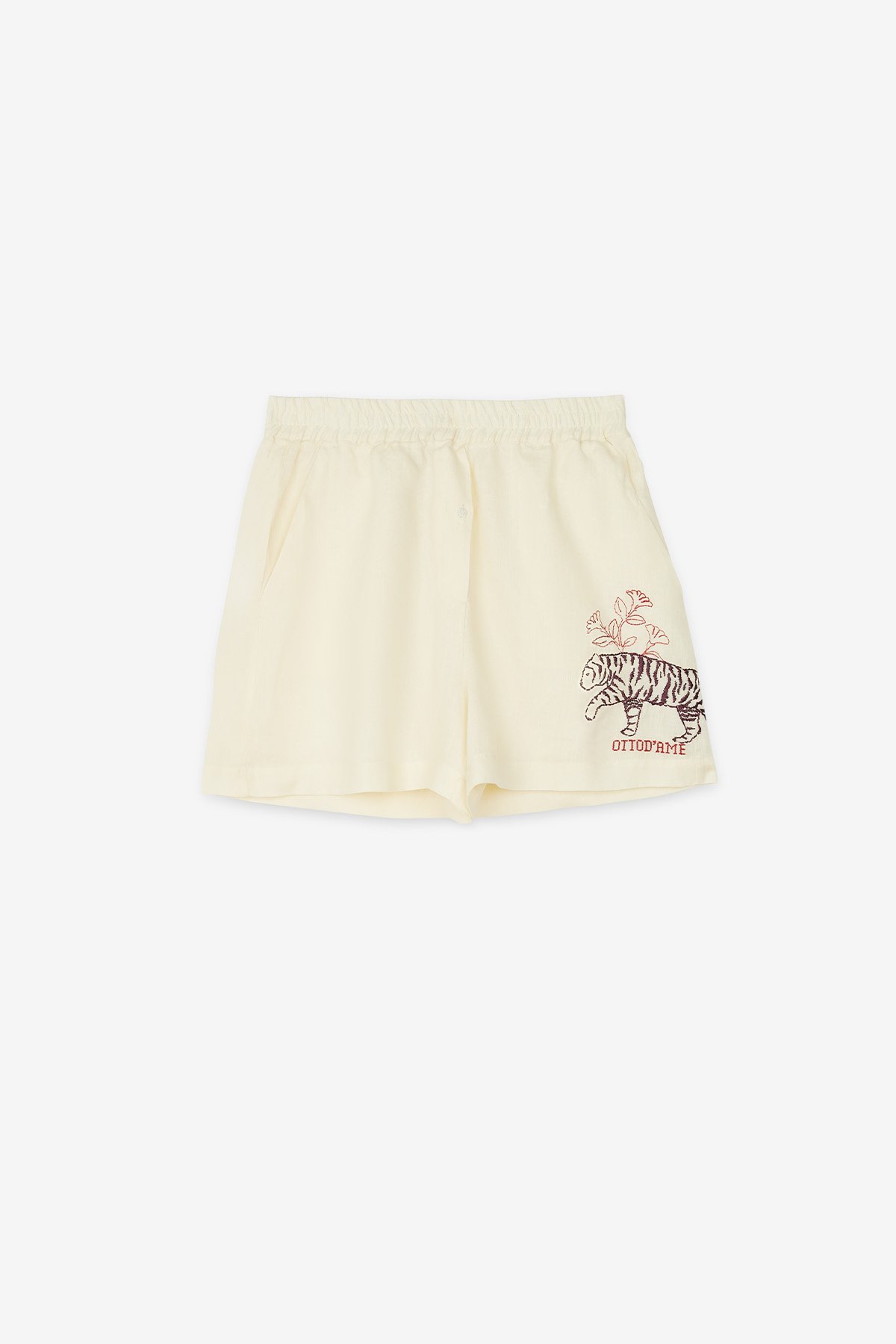 ottod'Ame Linen shorts with lace Enormi sconti