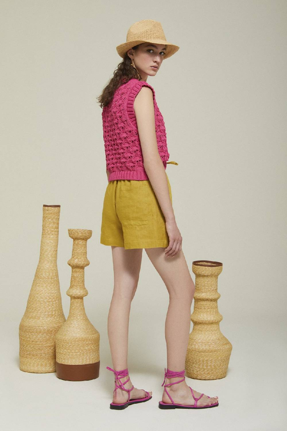 ottod'Ame Linen shorts 50% di sconto con spedizione gratuita