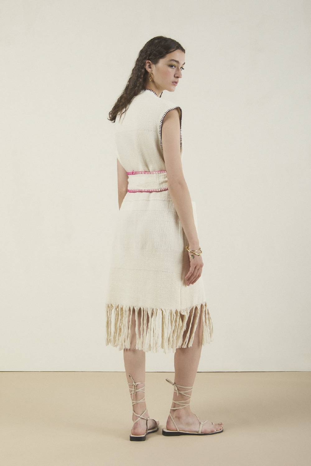 ottod'Ame Cotton jacket with sash Trasporto libero internazionale