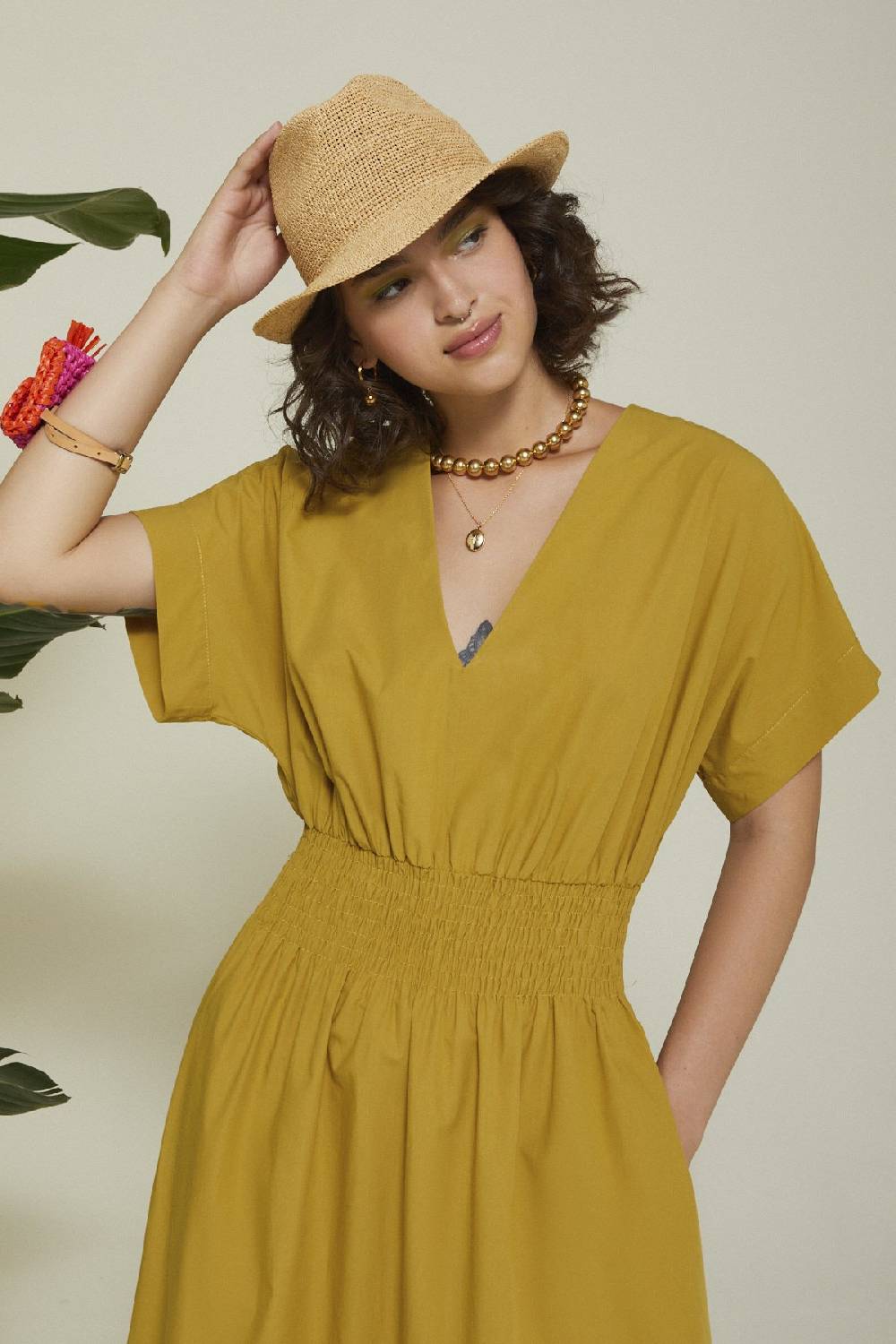 ottod'Ame Poplin long dress Esporta salva