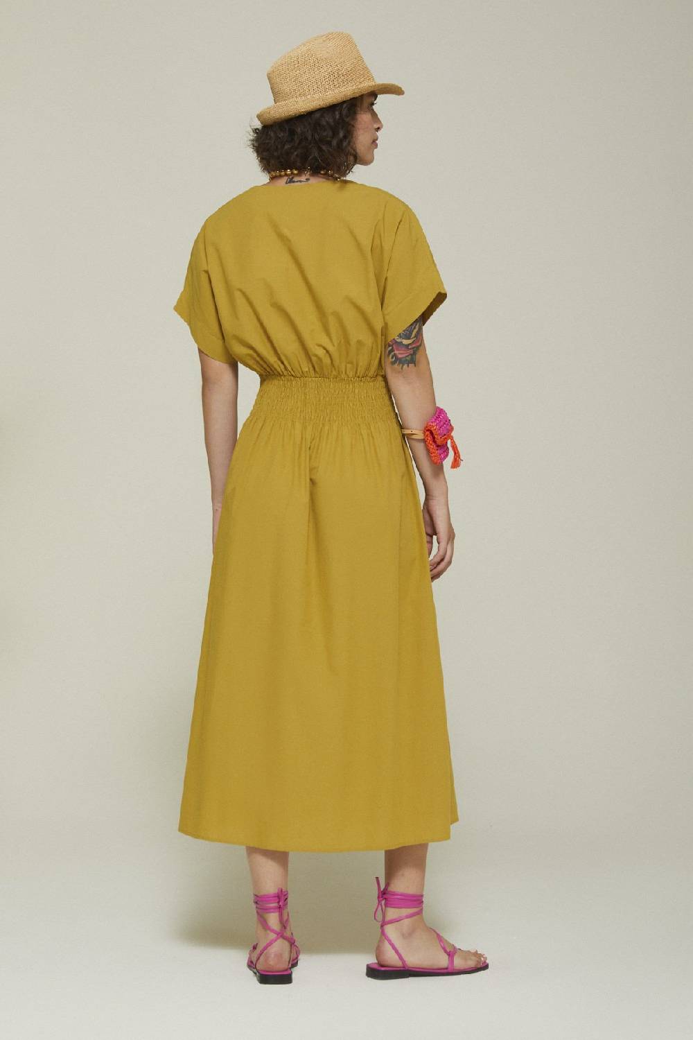 ottod'Ame Poplin long dress Esporta salva
