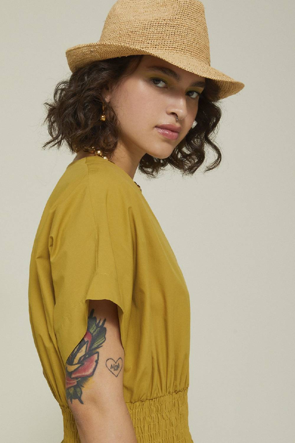 ottod'Ame Poplin long dress Esporta salva