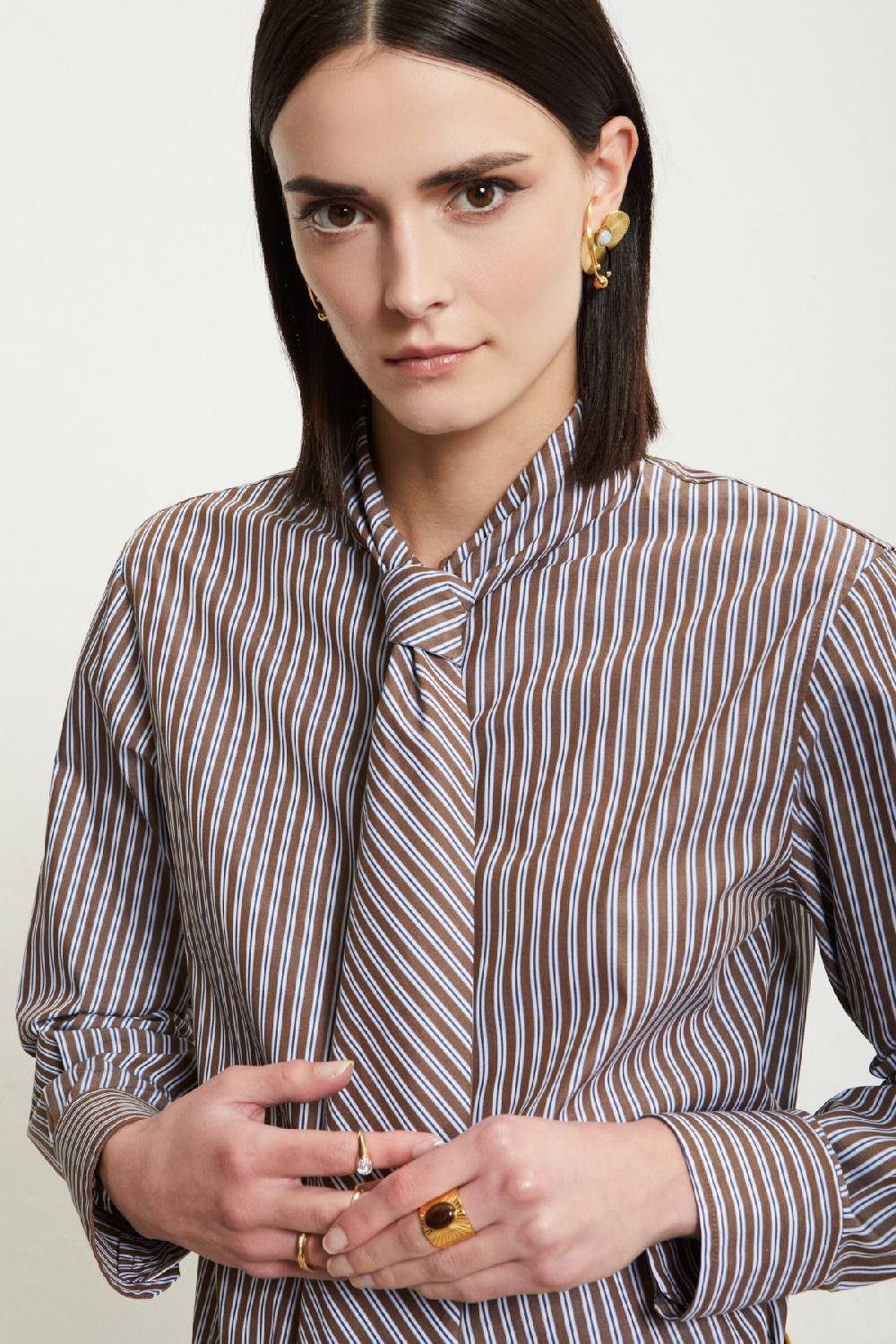 ottod'Ame Cotton shirt with necktie Qualità