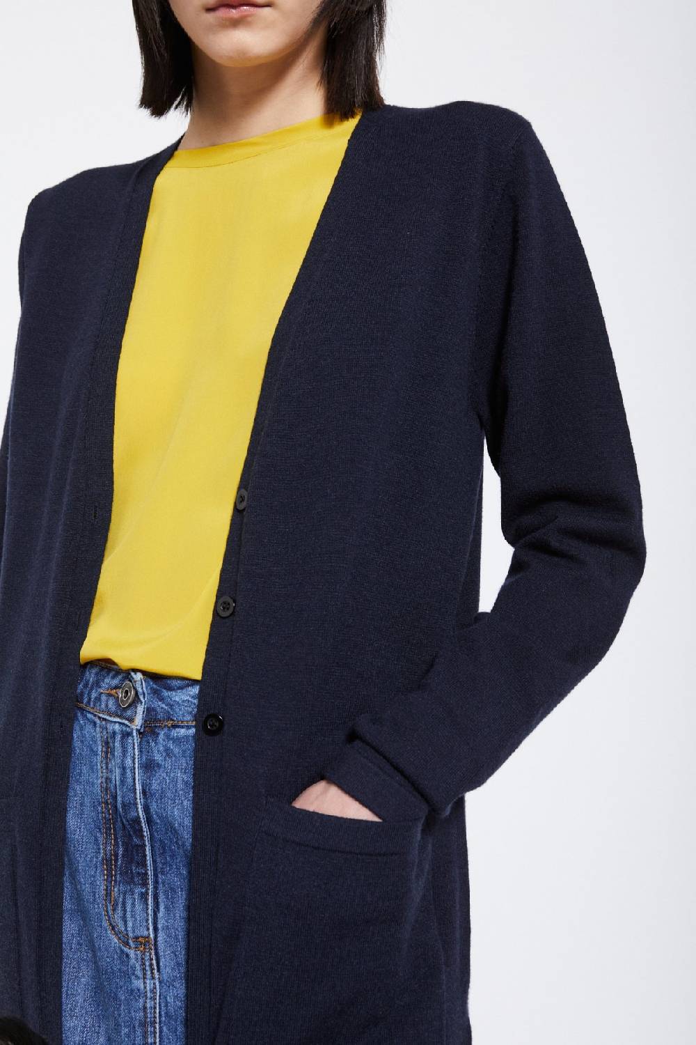 ottod'Ame Midi cardigan with slits Spedizione Gratuita