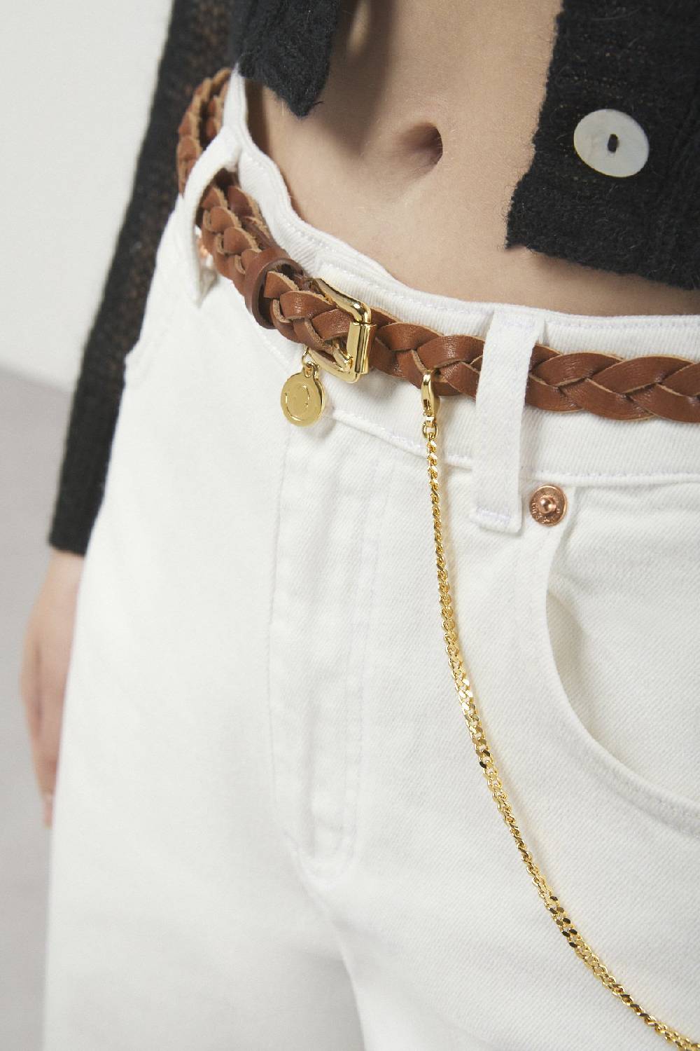 ottod'Ame Leather thin belt Convenienza