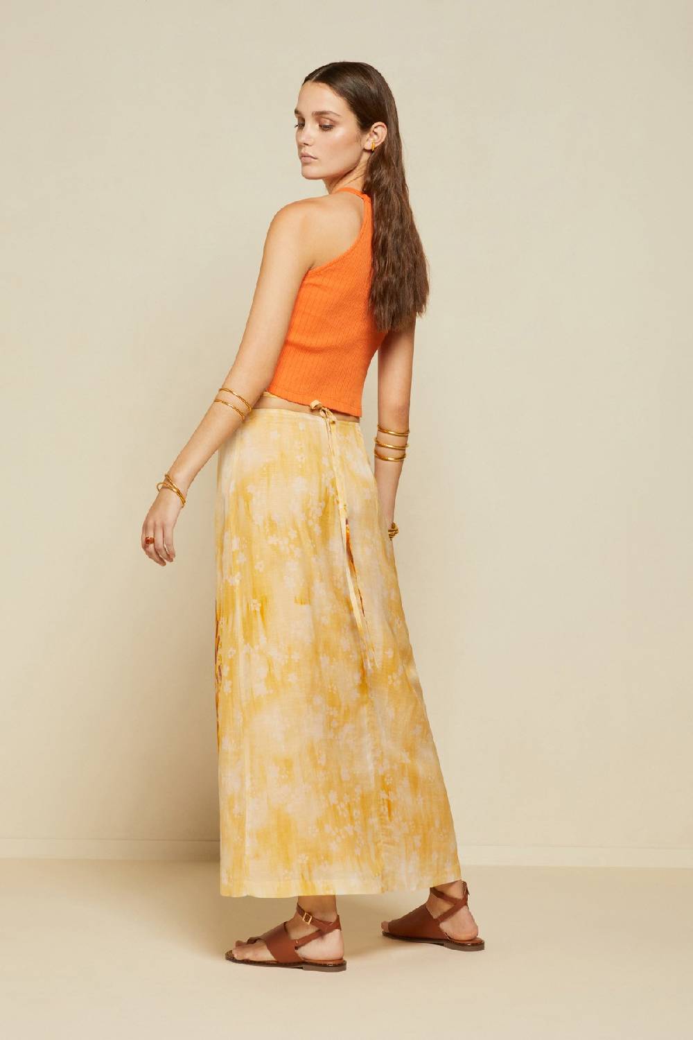 ottod'Ame LInen blend skirt Vendita Calda