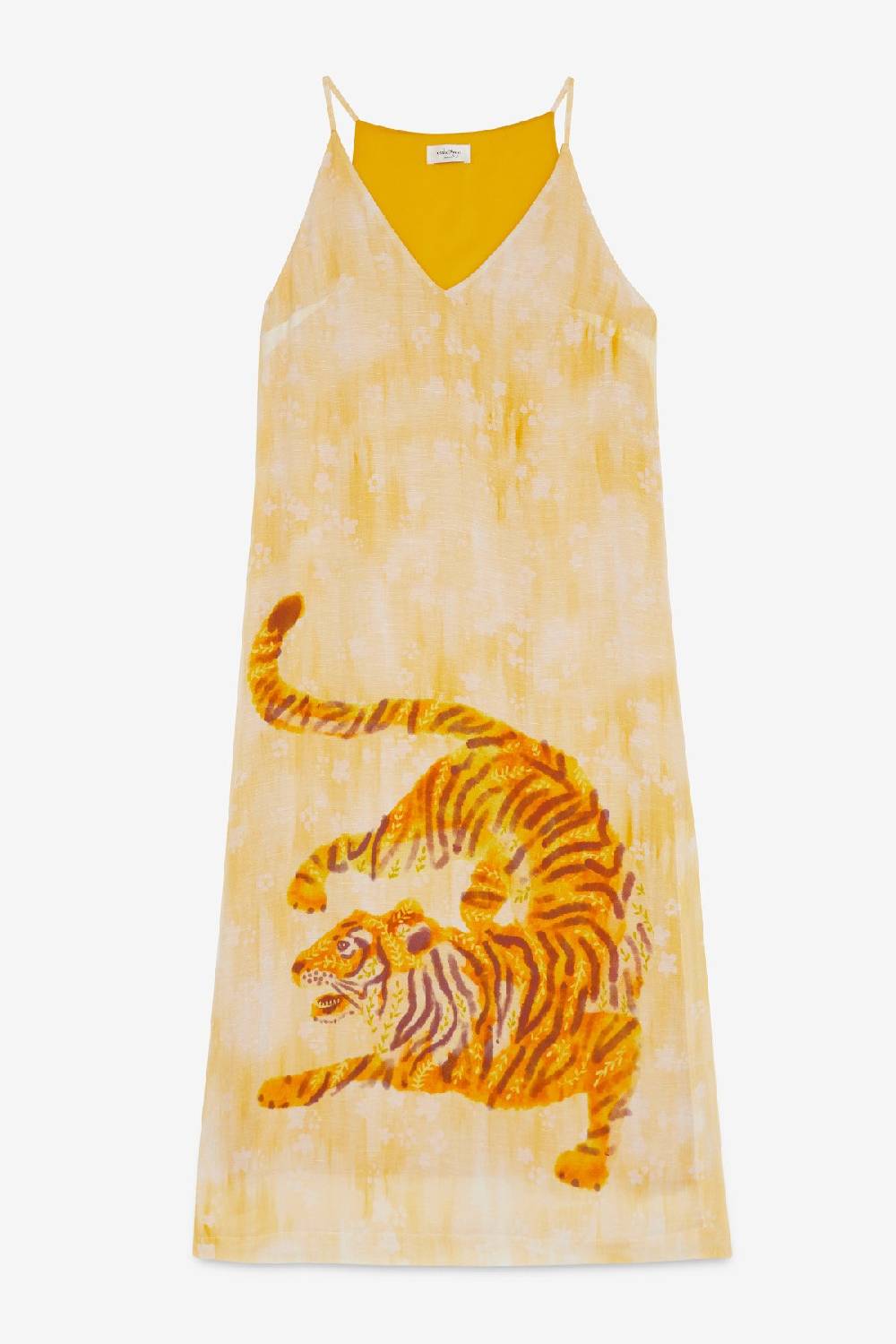 ottod'Ame Linen blend long dress Saldi Di Fabbrica