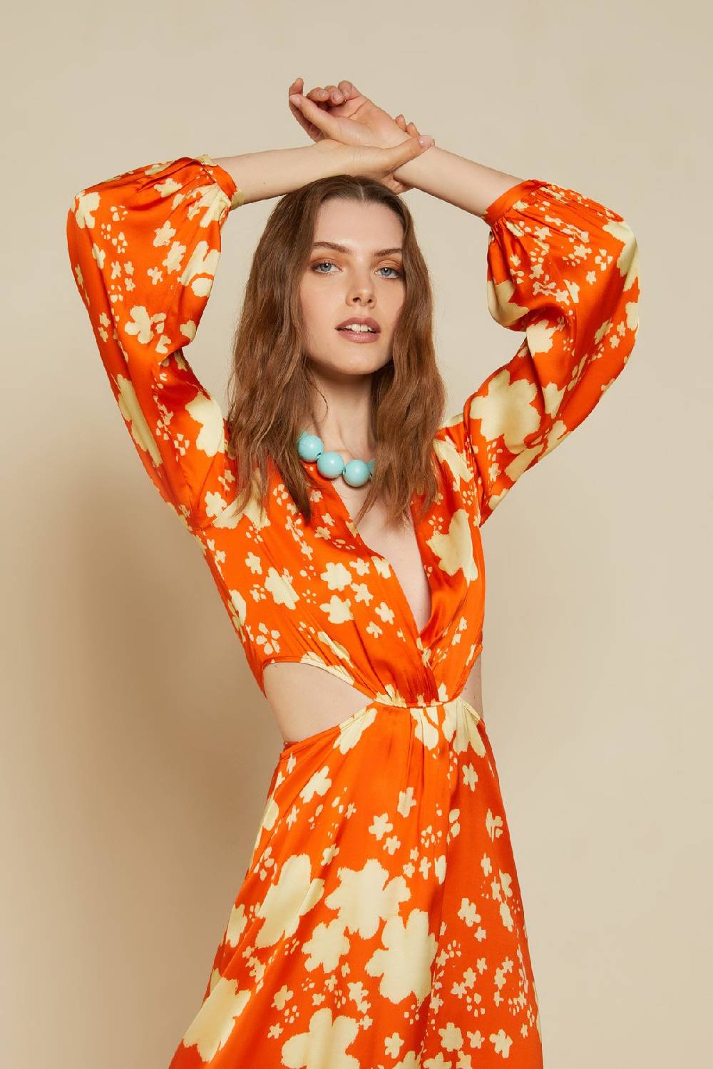 ottod'Ame Viscose criss-crossed long dress I Più Venduti