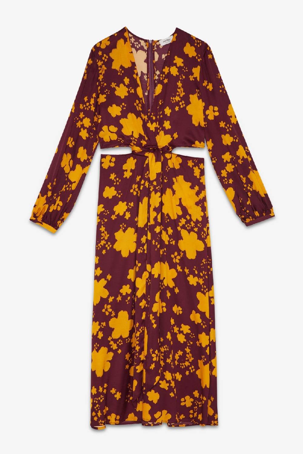 ottod'Ame Viscose criss-crossed long dress Negozio