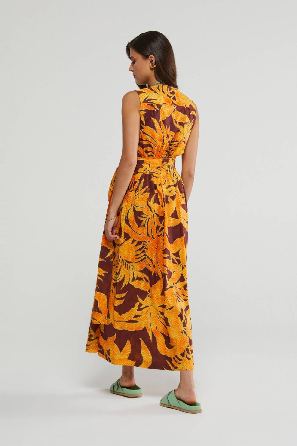 ottod'Ame Sleeveless cotton long dress In Saldo