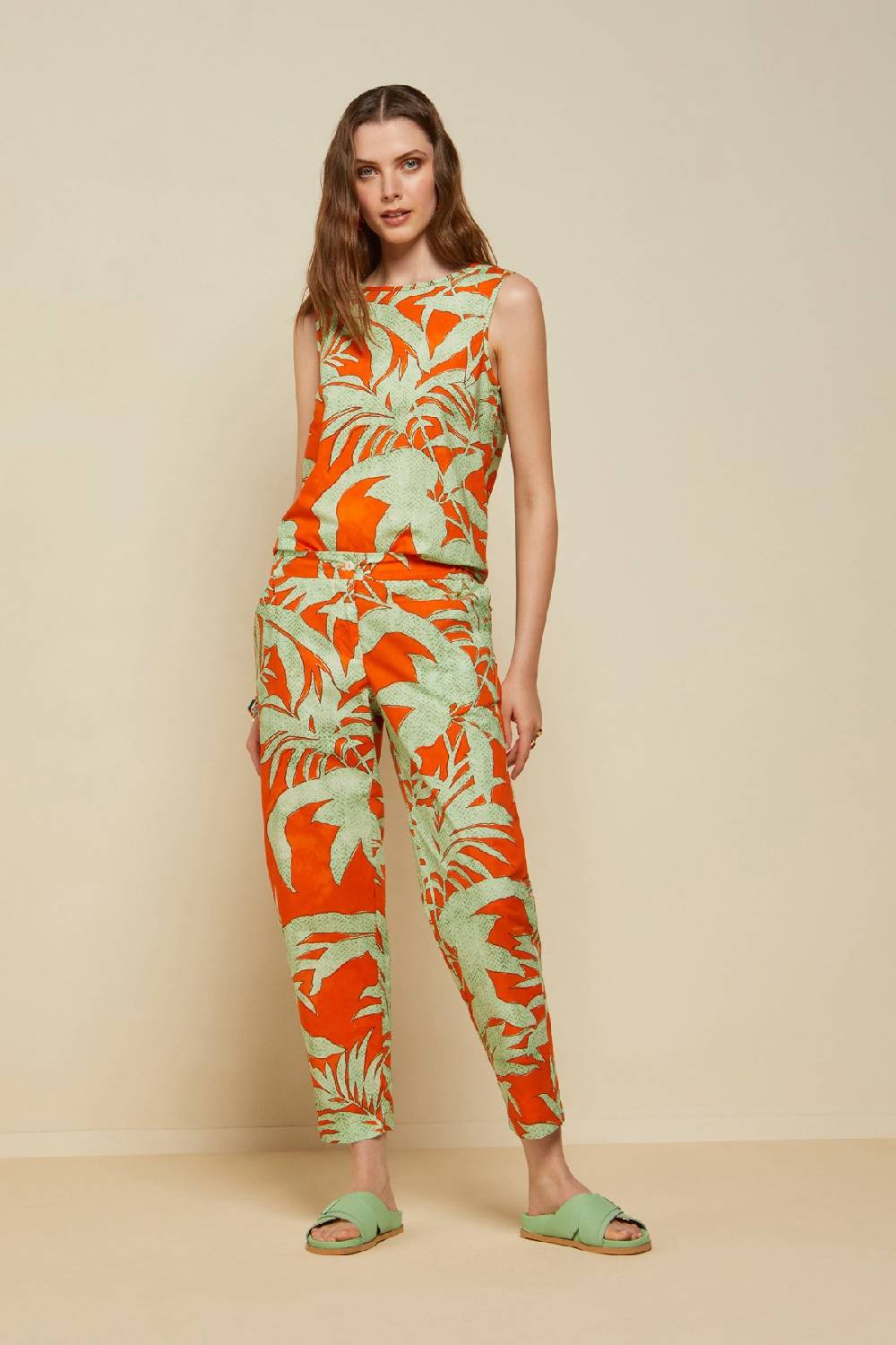 ottod'Ame Cotton ankle lenght trousers