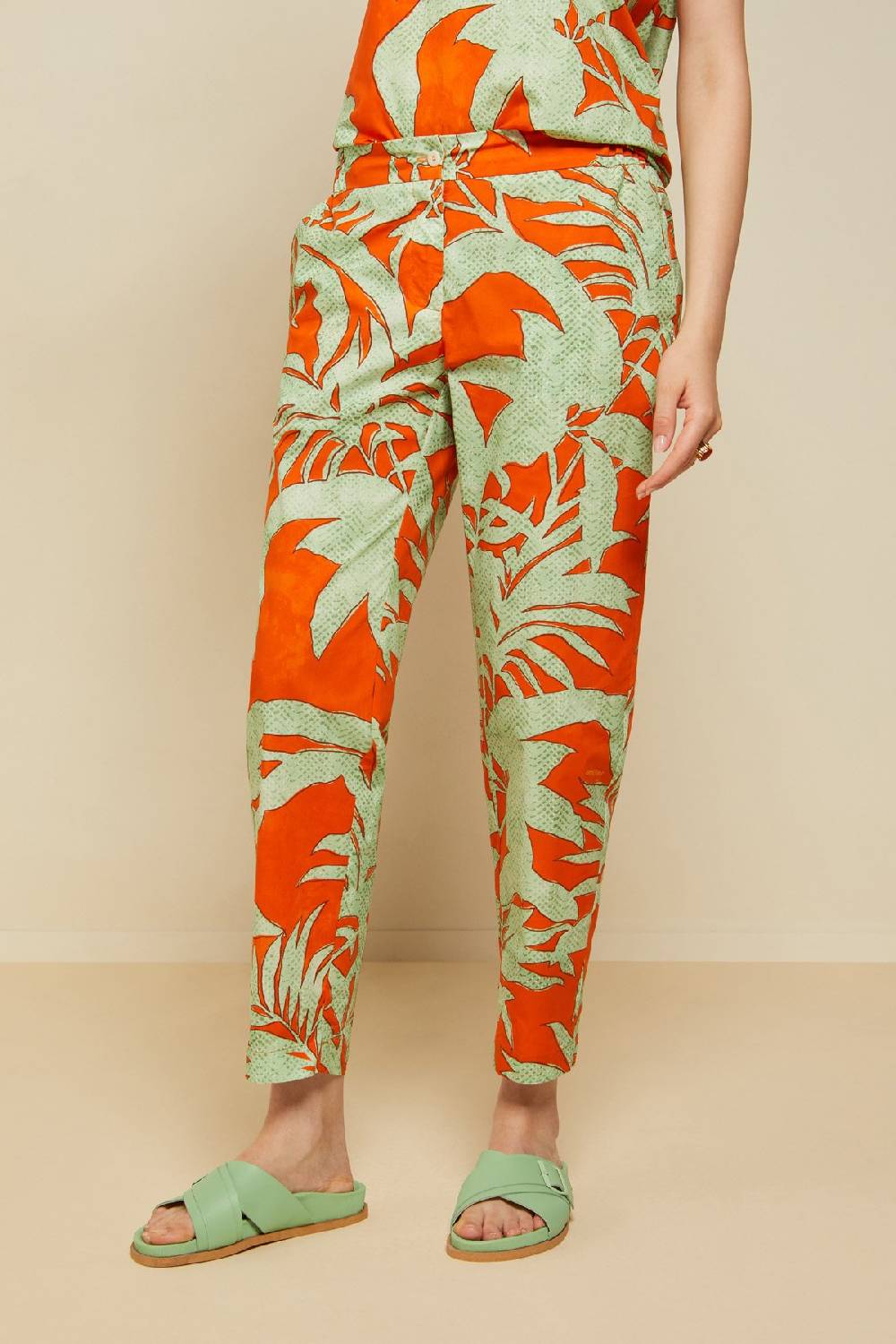 ottod'Ame Cotton ankle lenght trousers Negozio online di fabbrica