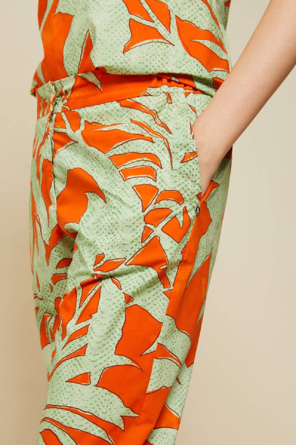 ottod'Ame Cotton ankle lenght trousers Negozio online di fabbrica