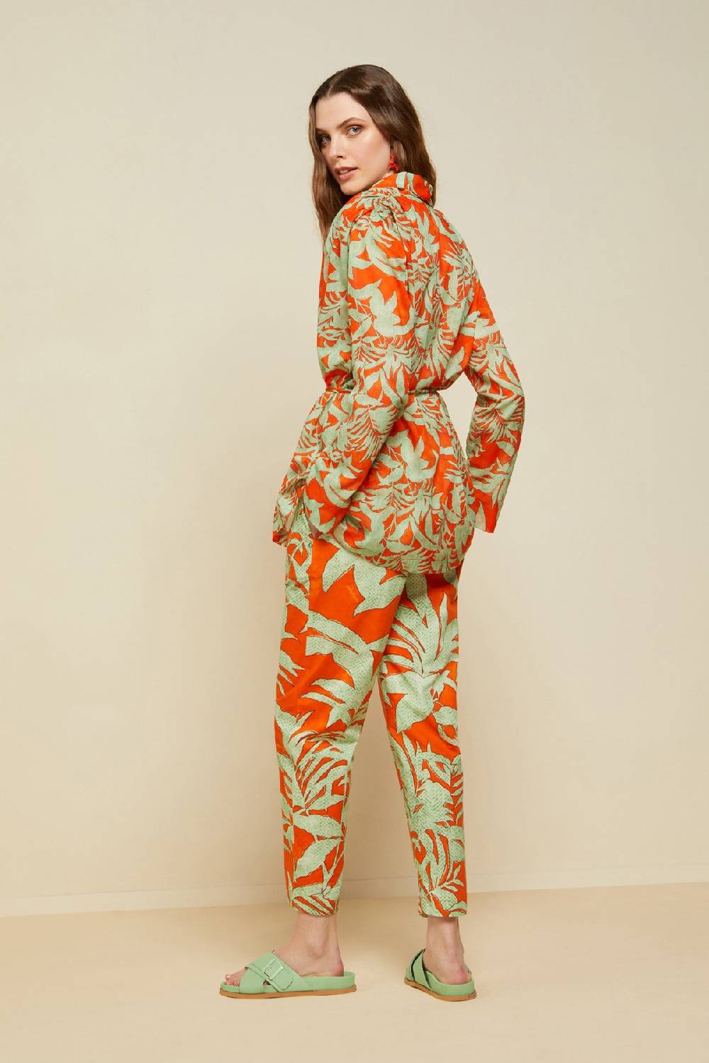 ottod'Ame Printed cotton oversize jacket Offerta speciale