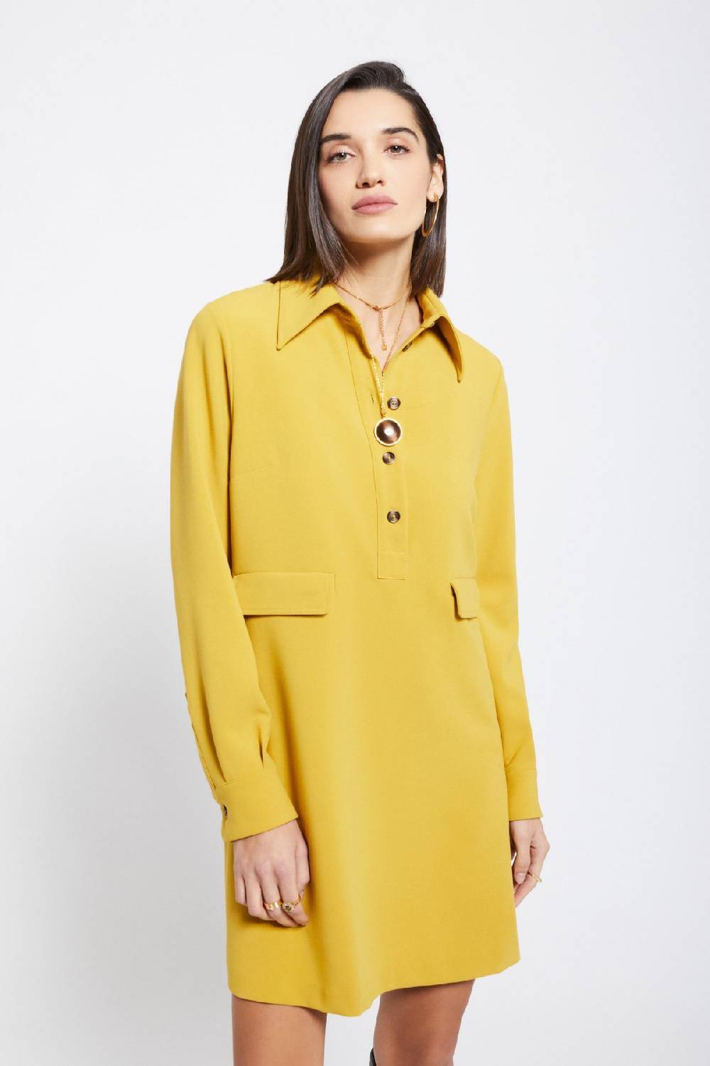 ottod'Ame Solid short dress with collar Offerta per la Festa della Mamma