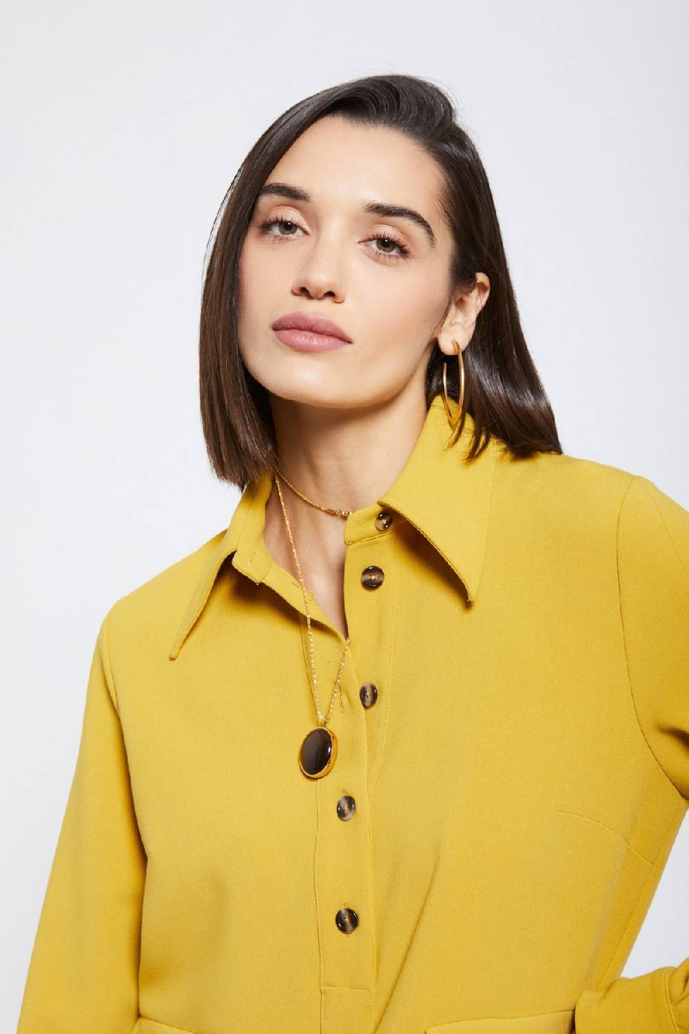 ottod'Ame Solid short dress with collar Offerta per la Festa della Mamma