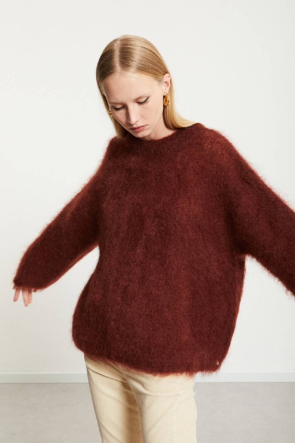 ottod'Ame Mohair blend fluffy jumper Offerte esclusive