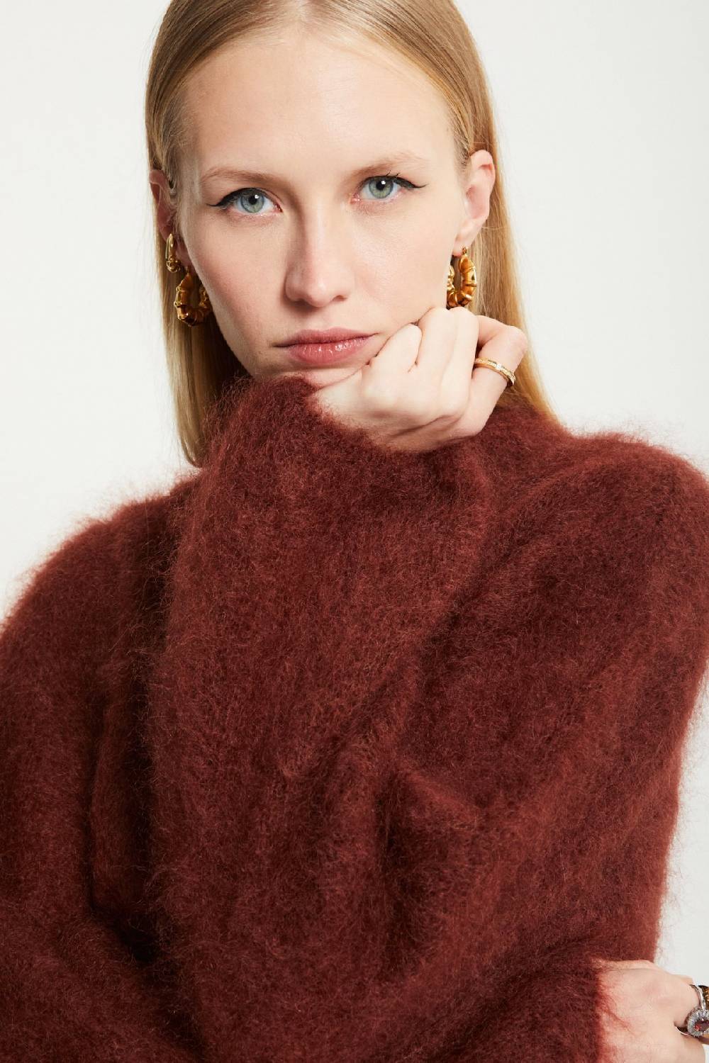 ottod'Ame Mohair blend fluffy jumper Offerte esclusive