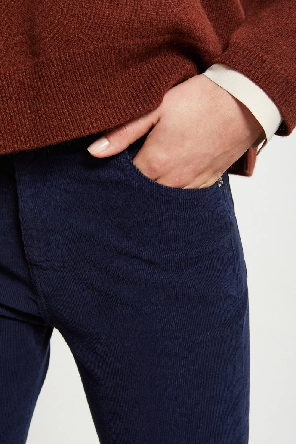 ottod'Ame Velvet anlke lenght trousers Lightning offer