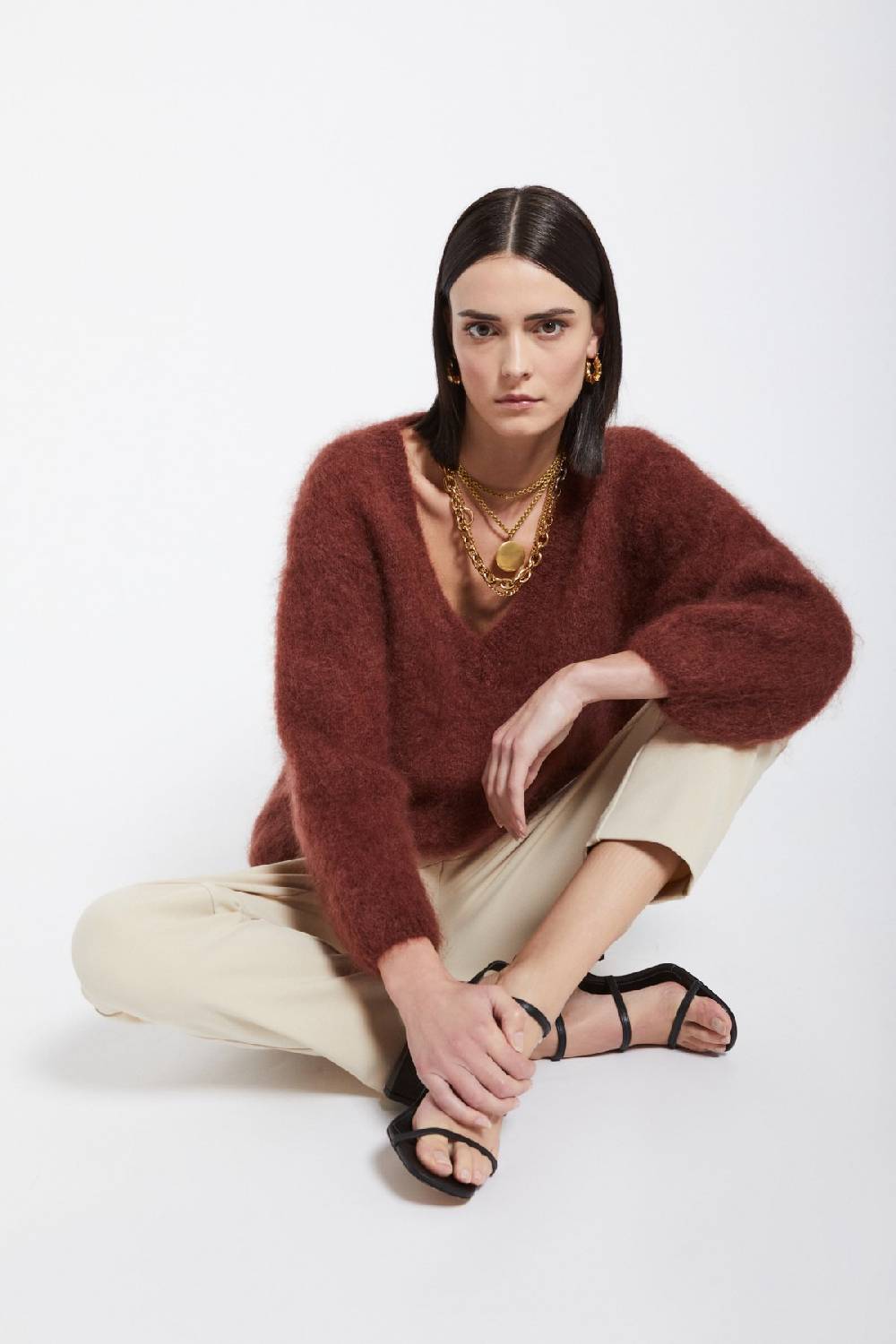 ottod'Ame Mohair blend fluffy jumper Grandi sconti