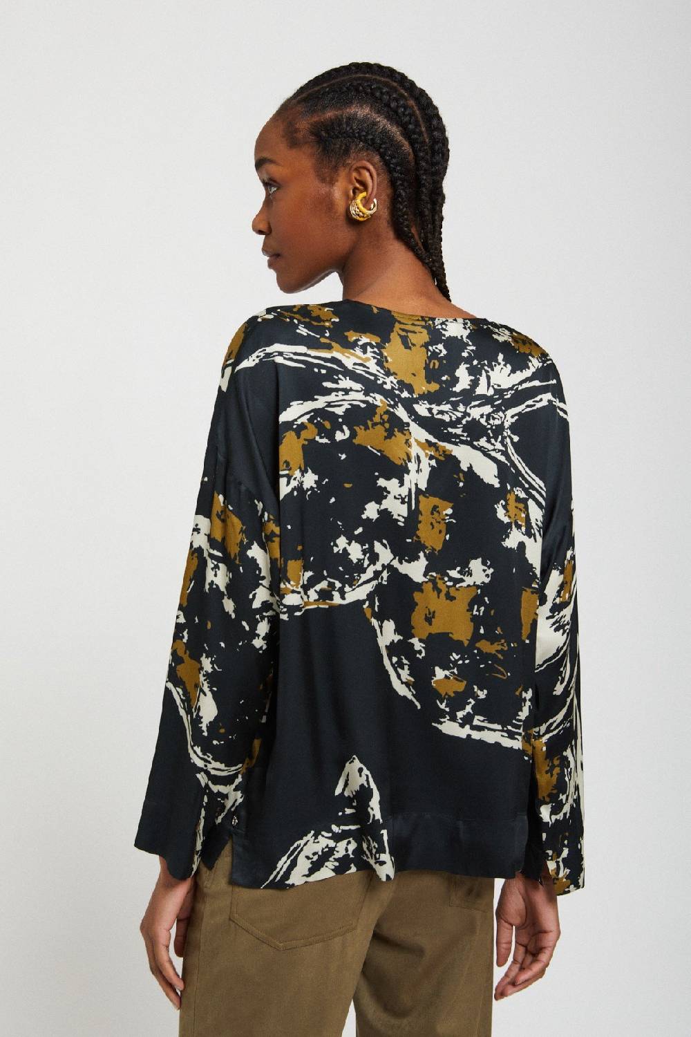 ottod'Ame VIscose fluid blouse Enormi risparmi