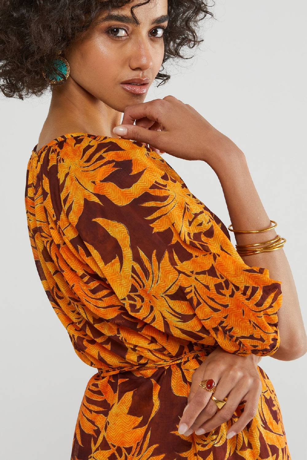ottod'Ame Printed cotton short dress Prezzo basso