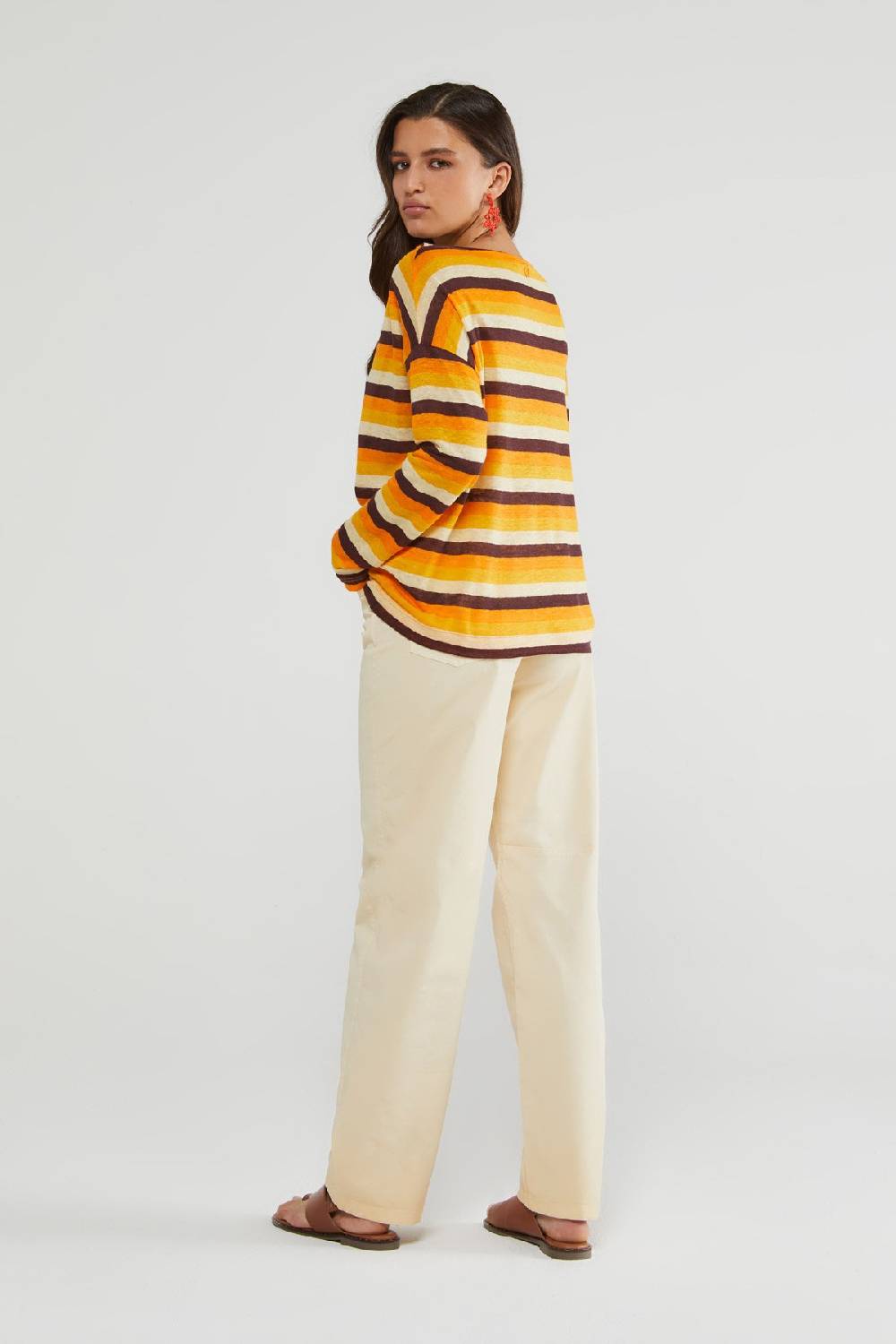ottod'Ame Linen sweater with boat neckline Offerta speciale della fabbrica