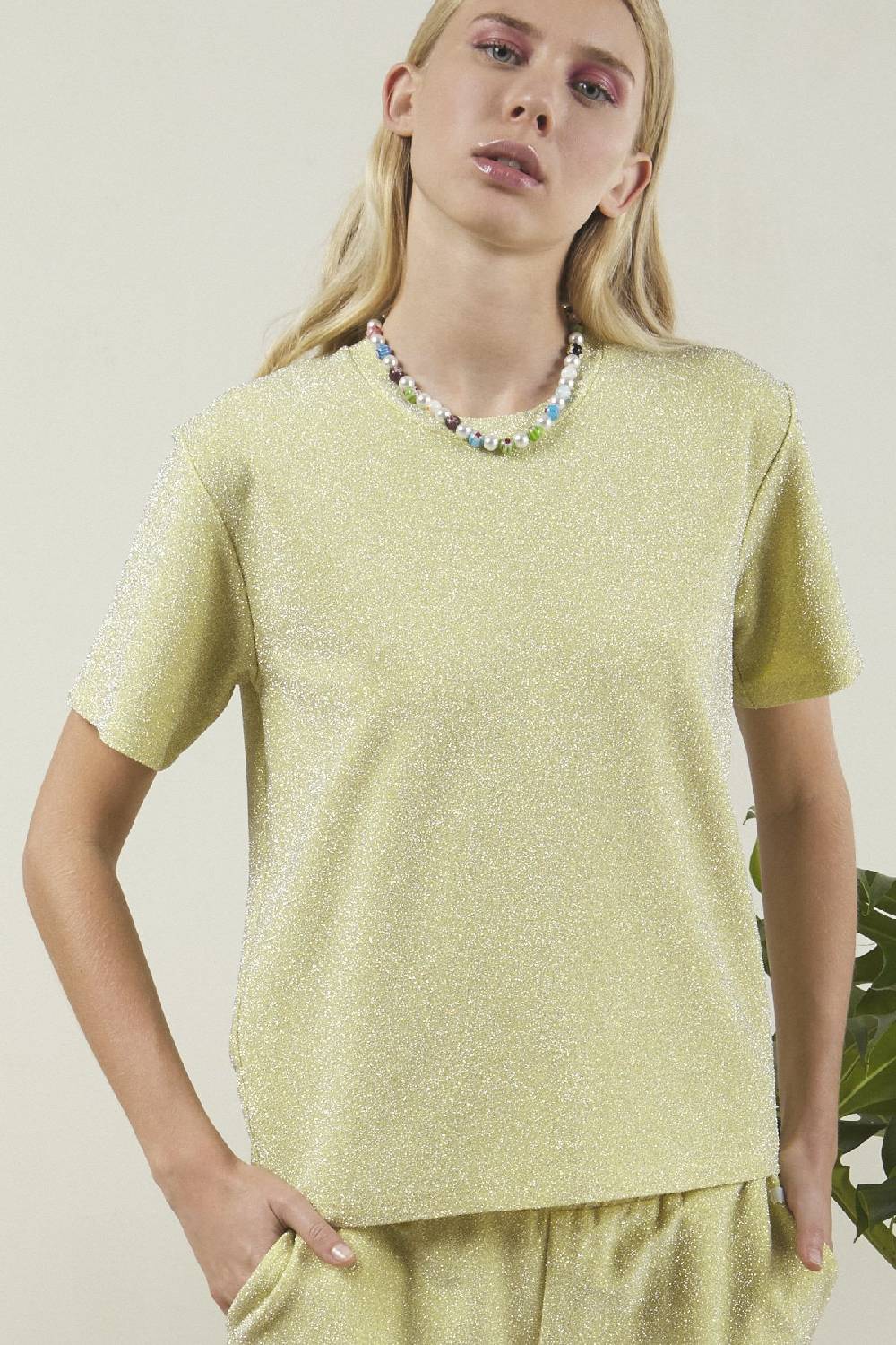 ottod'Ame T-shirt with lurex Solo un giorno rimasto