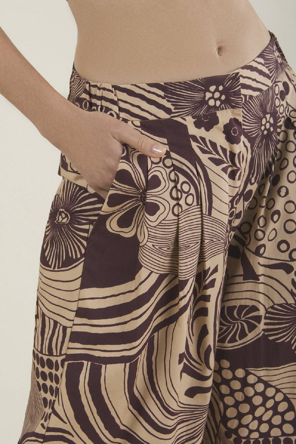 ottod'Ame Cotton palazzo trousers Esporta salva