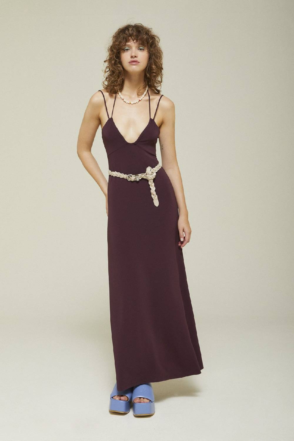 ottod'Ame Long dress with thin straps 50% di sconto per tempo limitato