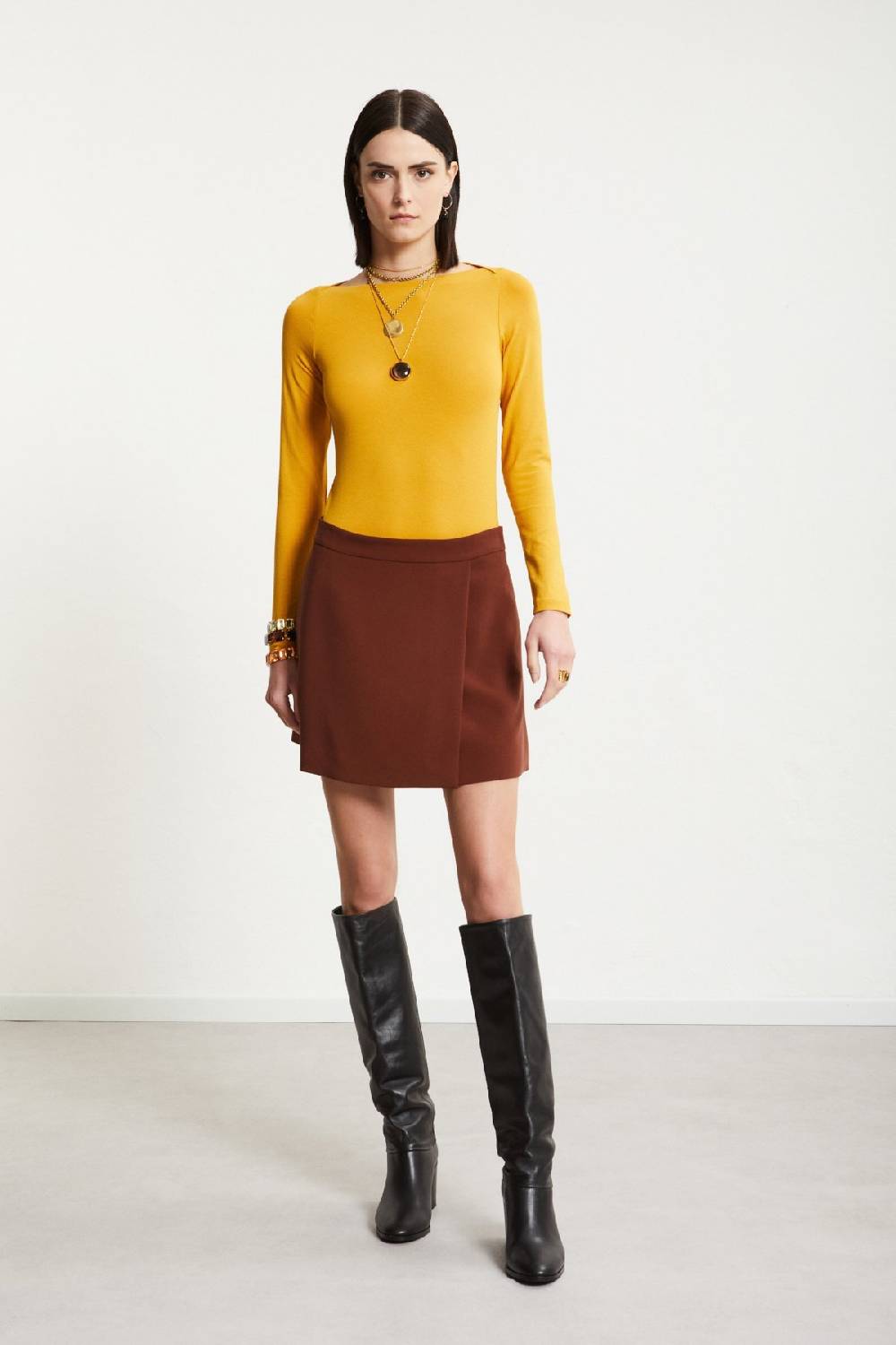 ottod'Ame Solid mini skirt Soddisfazione Garantita