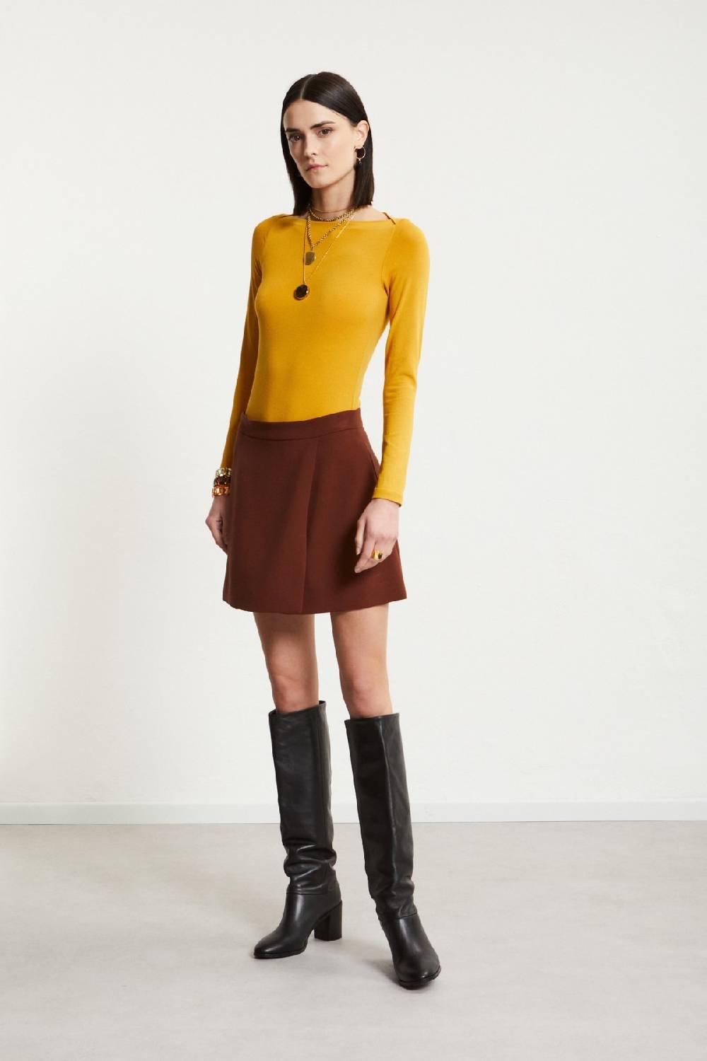 ottod'Ame Solid mini skirt Soddisfazione Garantita