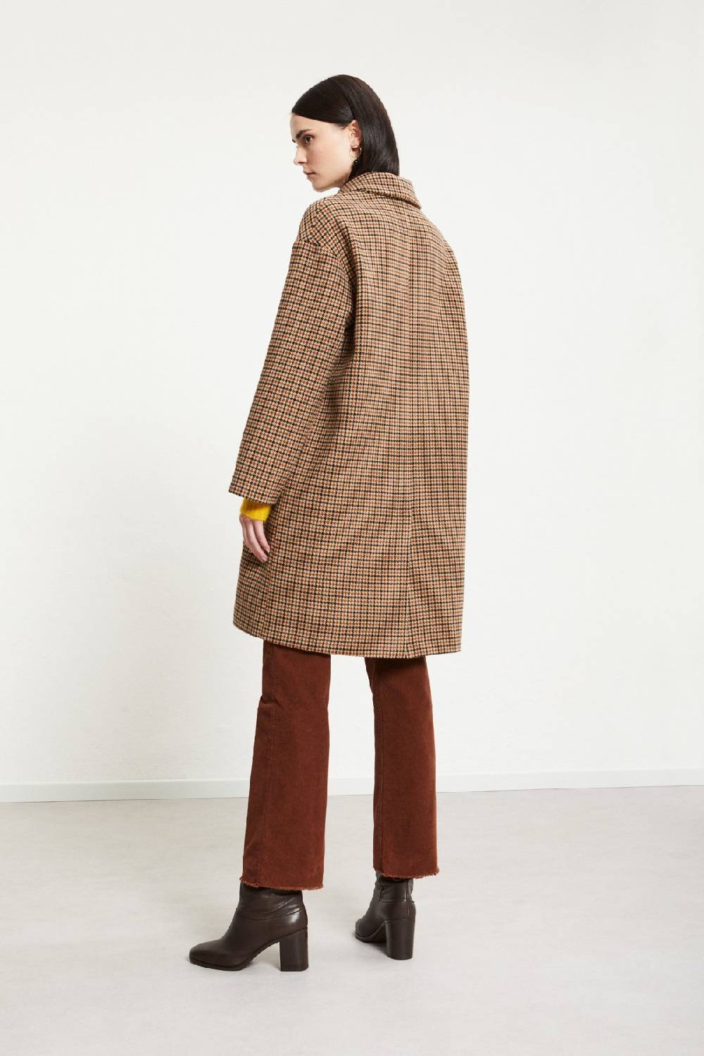 ottod'Ame Wool-blend check coat Consegna Veloce