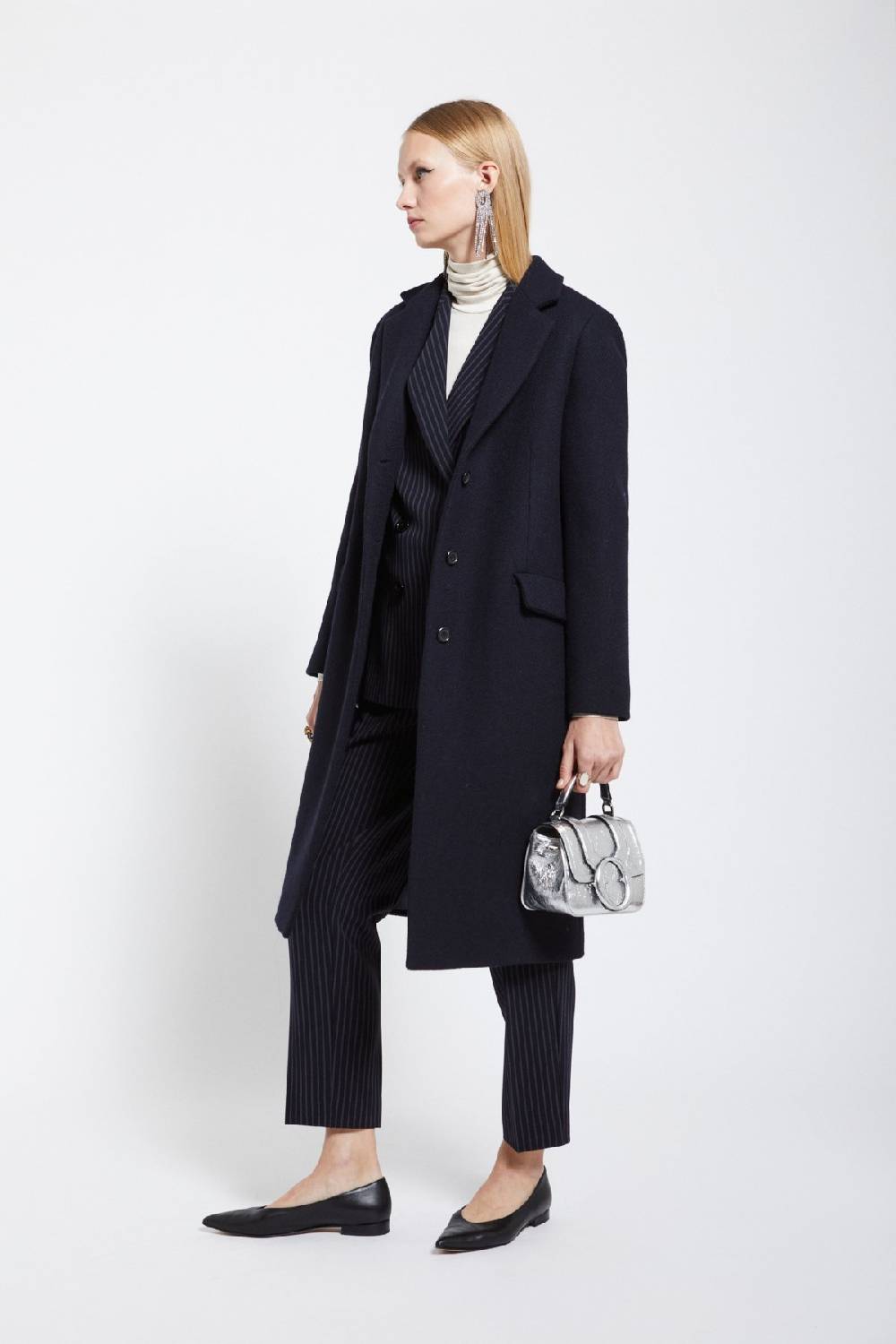 ottod'Ame Wool-blend long coat Promozione Limitata