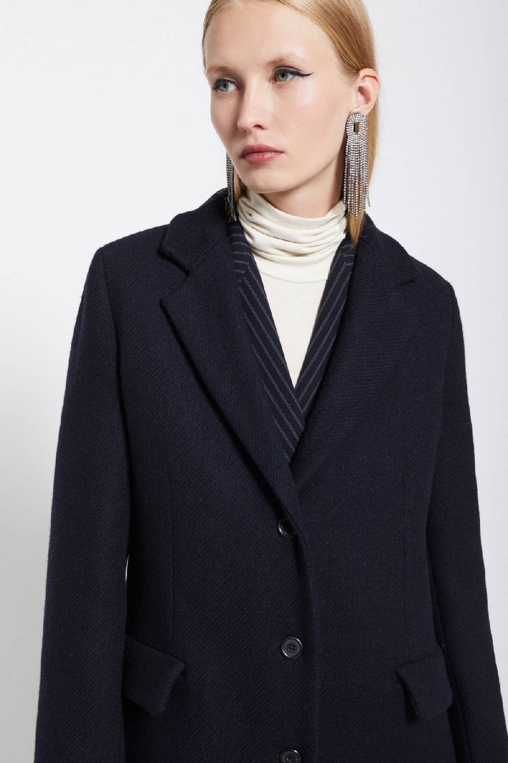 ottod'Ame Wool-blend long coat Promozione Limitata