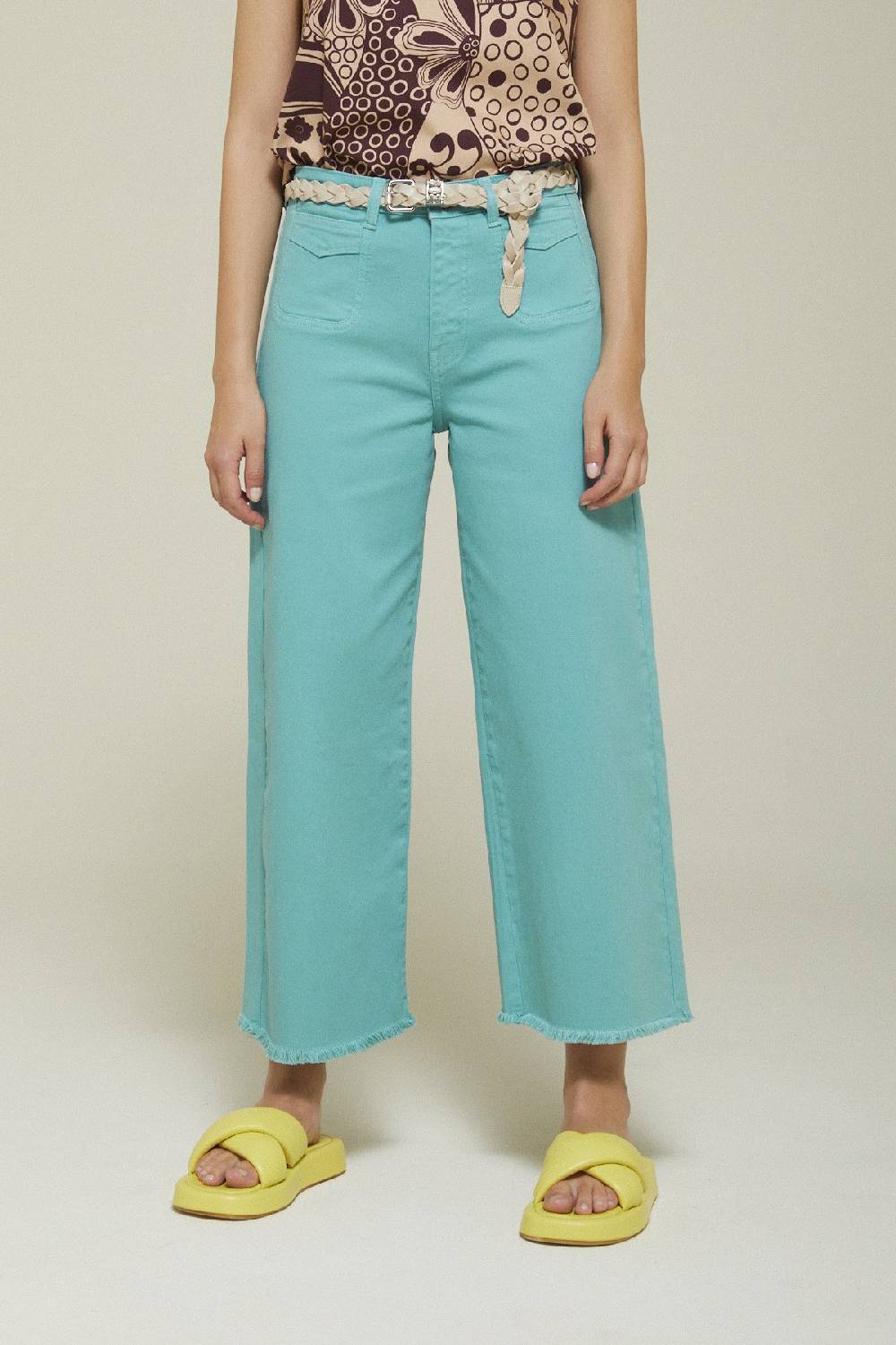 ottod'Ame Jeans Cropped French Offerta