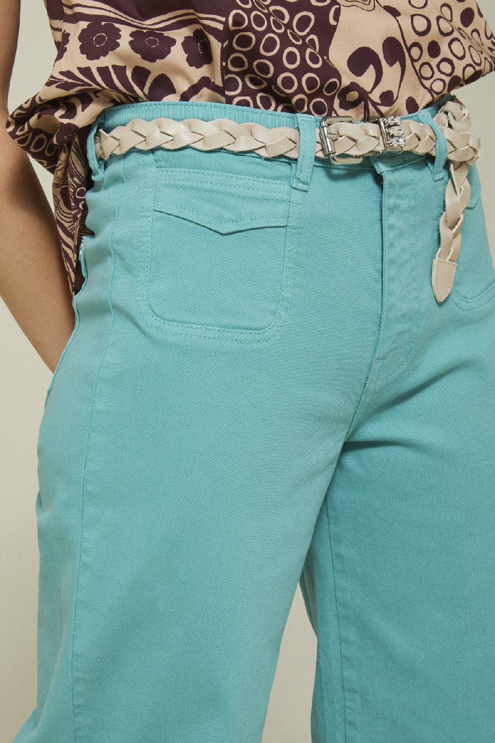 ottod'Ame Jeans Cropped French Offerta