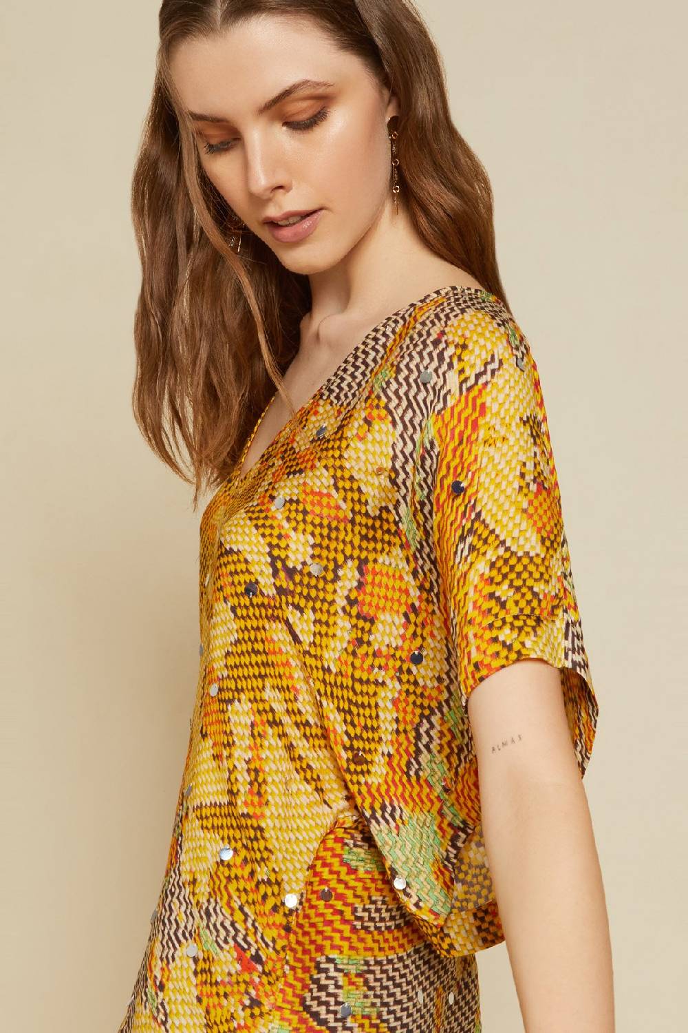 ottod'Ame Viscose fluid shirt Saldi Di Fabbrica