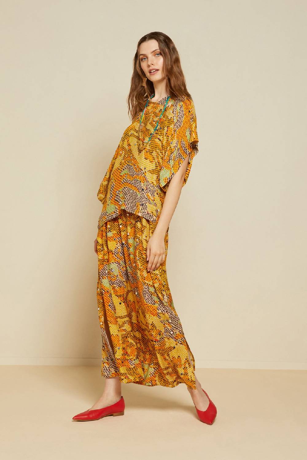 ottod'Ame Viscose fluid shirt Saldi Di Fabbrica