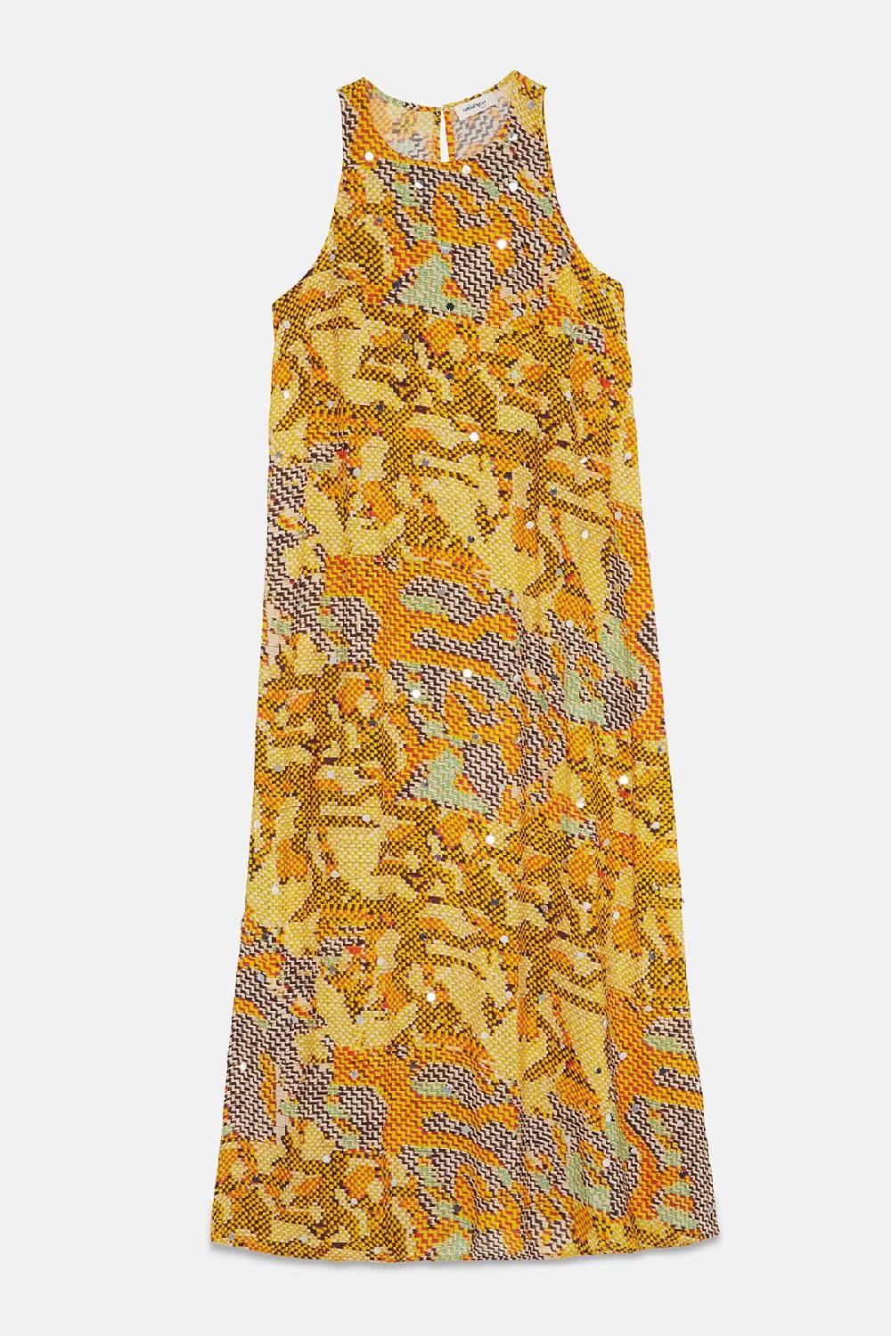 ottod'Ame Printed viscose long dress Vendite Flash