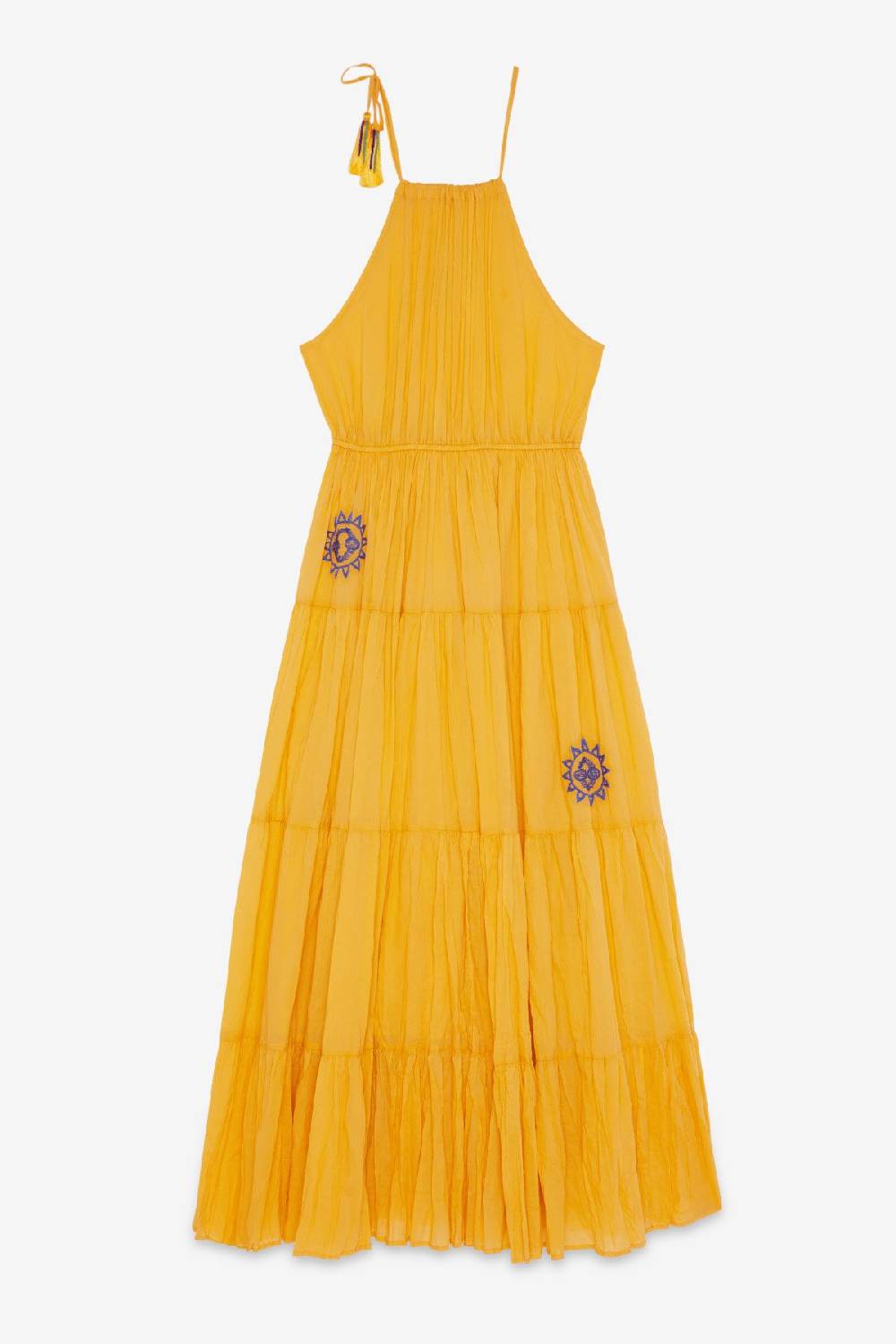 ottod'Ame Cotton long dress with ruffles Nuova